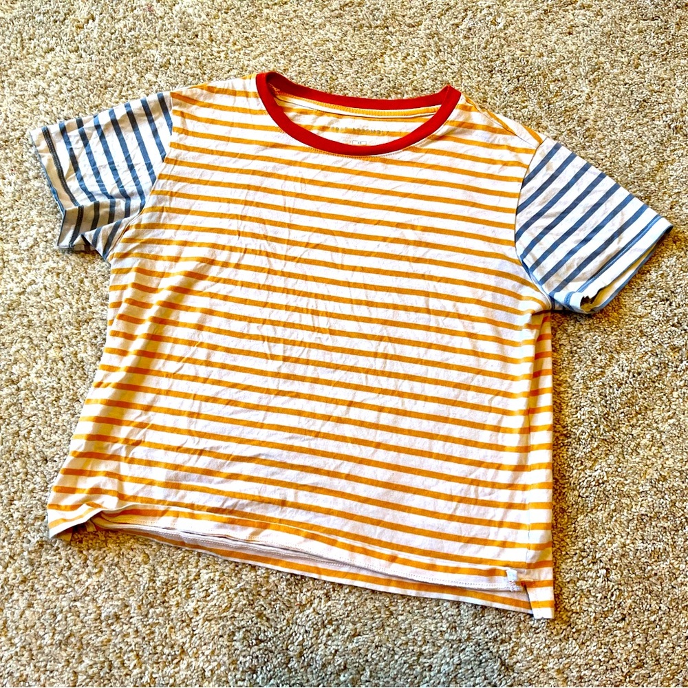Free Assembly XS mix match striped tee